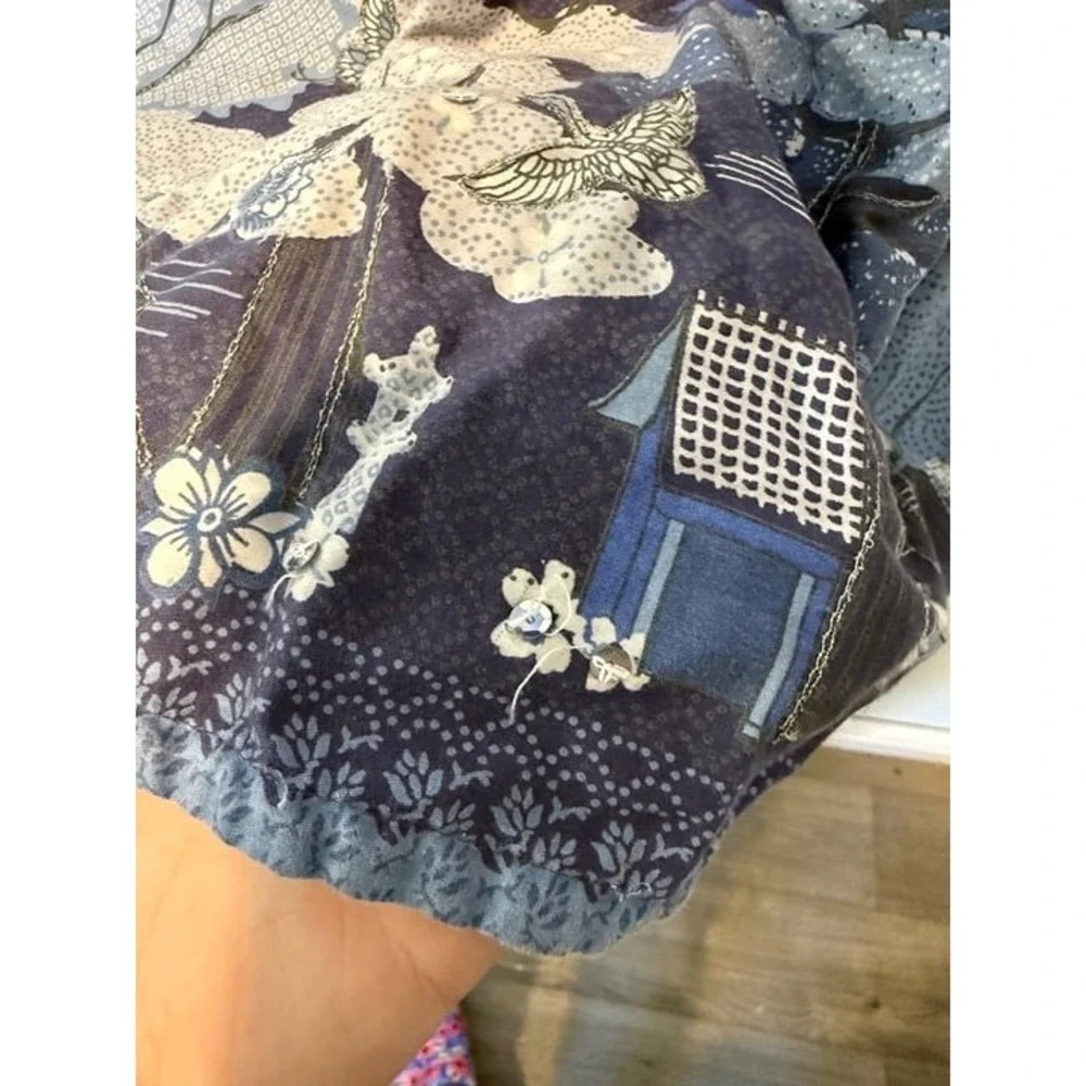 Monsoon 12-13Y Long Sleeve Dress Blue